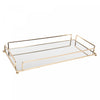 Bandeja Decorativa de Metal Dourada 36cm x 20cm x 5cm - Wolff
