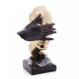 Figura Decorativa Face de Resina 19cm x 15cm x 30cm - Wolff