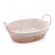 Cesta Oval com Alça em Papel com Forro em Tecido 29 cm x 20cm x 12cm - Wolff
