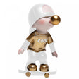 Figura Decorativa Skate Boy 9,5cm x 9,5cm x 17,5cm Poliresina - Wolff