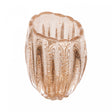 Vaso de Vidro Italy Dourado 10cm x 8,5cm x 12cm - Wolff