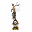 Figura Decorativa Dama da Justiça de Resina 9cm x 9cm x 31,5cm - Wolff