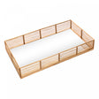 Bandeja Decorativa de Aço Inox com Espelho Dourada 30cm x 17cm x 5cm - Wolff