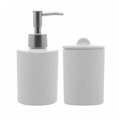 Conjunto 2 Peças para Banheiro de Cerâmica Sheet Branco - Wolff