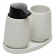 Conjunto 3 Peças para Banheiro de Cerâmica Oca Branco - Wolff