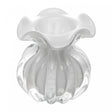 Vaso Italy 10cm x 11cm Branco Leitoso Vidro - Wolff