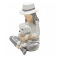 Figura Decorativa Doce Abraço 10,5cm x 8cm x 14,5cm Resina - Wolff