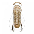 Figura Decorativa Nossa Senhora 12cm x 7cm x 21cm Transparente e Dourado Vidro - Wolff