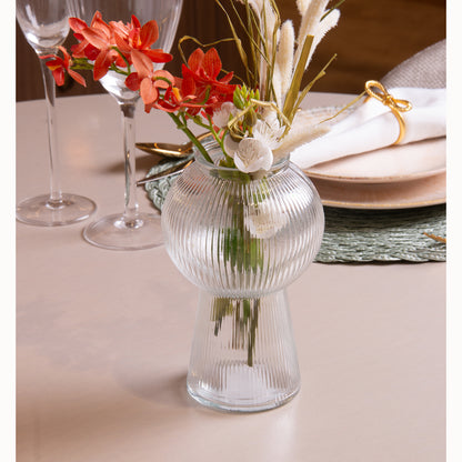 Vaso Lines 17cm x 11cm Vidro - Wolff