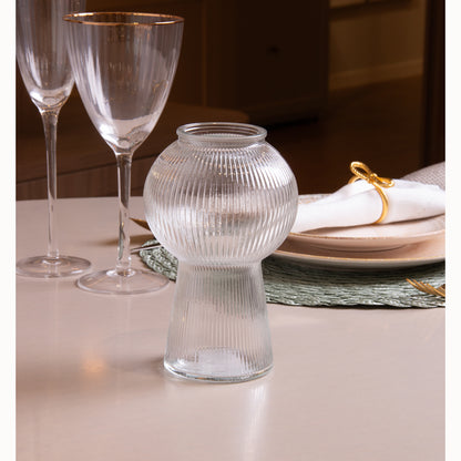 Vaso Lines 17cm x 11cm Vidro - Wolff