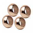 Conjunto 4 Anéis para Guardanapos 5,5cm x 5,5cm x 3cm Dourado Plástico – Wolff