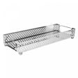 Bandeja com Espelho Marbella 32cm x 12,5cm x 5cm Prateada Metal - Wolff