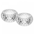 Conjunto 2 Porta Velas Spikes 7,5cm x 7,5cm x 4,5cm Vidro – Wolff