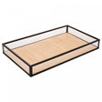 Bandeja Decorativa Toscana 30cm x 20cm x 3cm Preto Metal - Wolff