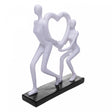 Adorno Decorativo Círculo de Amor 18,5cm x 5,5cm x 22,5cm Resina - Wolff
