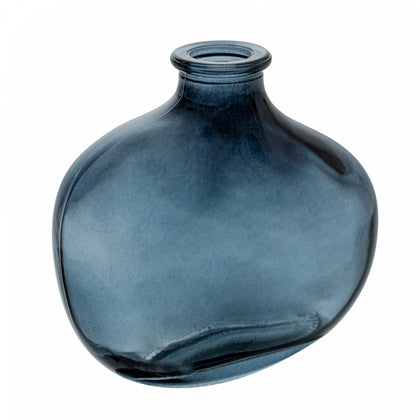 Vaso Organics 11cm x 10cm x 5,5cm Azul Vidro - Wolff