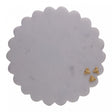 Tábua Redonda Decorativa New Bee 30,5cm x 3,5cm Mármore - Wolff