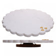 Tábua Redonda Giratória Decorativa New Bee 30,5cm x 3,5cm Mármore - Wolff