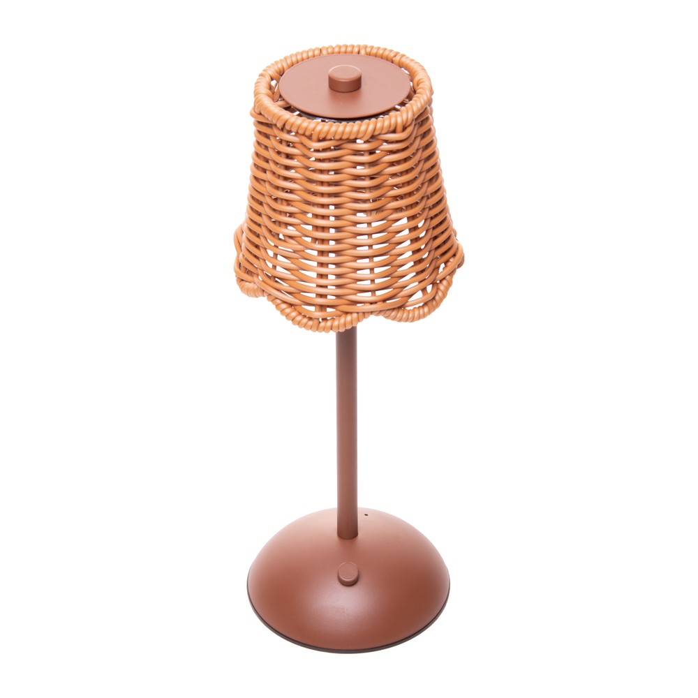 Luminária de Mesa Led Lagoon Marrom Metal - Wolff