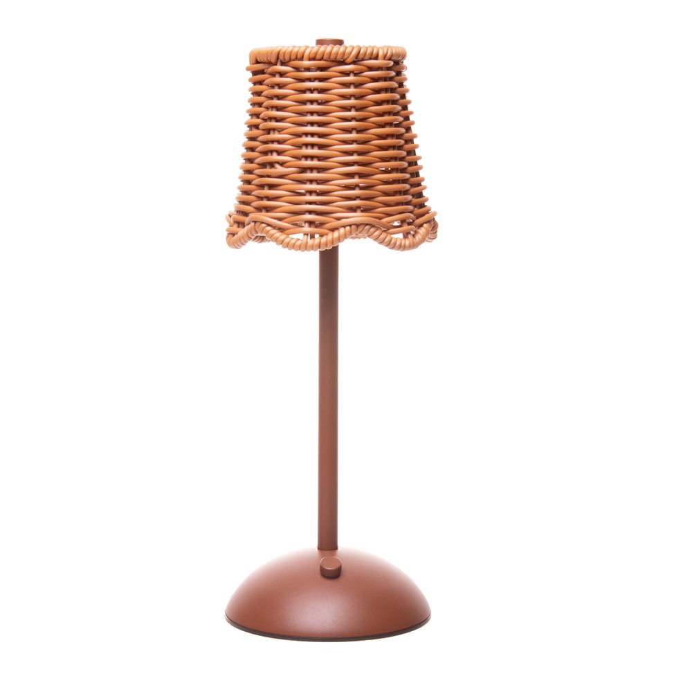 Luminária de Mesa Led Lagoon Marrom Metal - Wolff