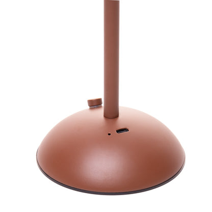 Luminária de Mesa Led Lagoon Marrom Metal - Wolff