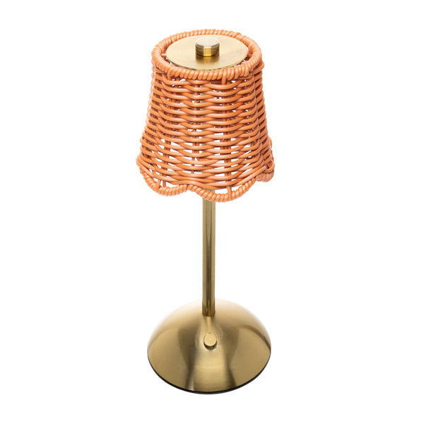 Luminária de Mesa Led Lagoon Dourada Metal - Wolff