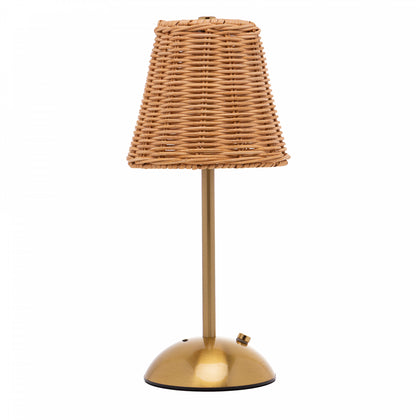 Luminária de Mesa Led Moana Dourada Metal - Wolff