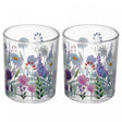 Conjunto 2 Porta Velas Aroma de Jardim Vidro - Wolff