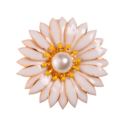 Conjunto 4 Anéis para Guardanapos Floratta Branco Zamac - Wolff