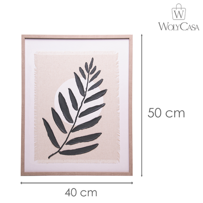 Quadro Decorativo Folha Botânica - Wolff
