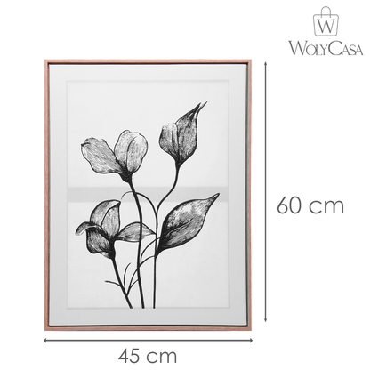 Quadro Decorativo Silent Bloom MDF - Wolff