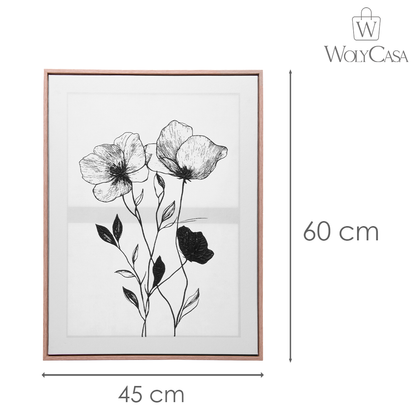 Quadro Decorativo Véu de Pétalas MDF - Wolff