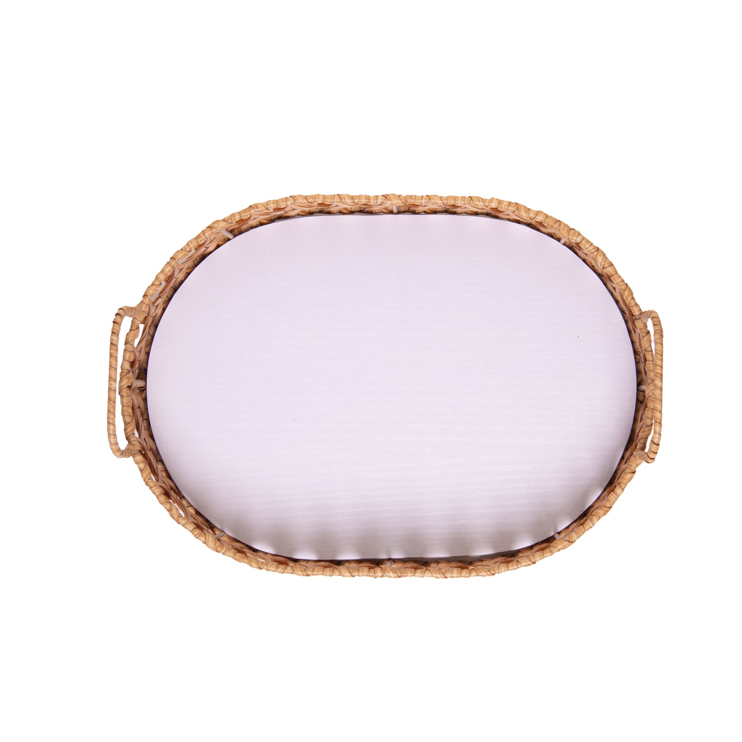 Bandeja Oval Trançarte 30cm x 22cm x 5cm Plástico - Wolff
