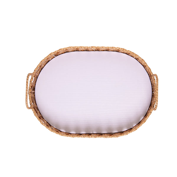 Bandeja Oval Trançarte 30cm x 22cm x 5cm Plástico - Wolff