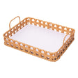 Bandeja Retangular Trançarte 28cm x 21cm x 5cm Plástico - Wolff