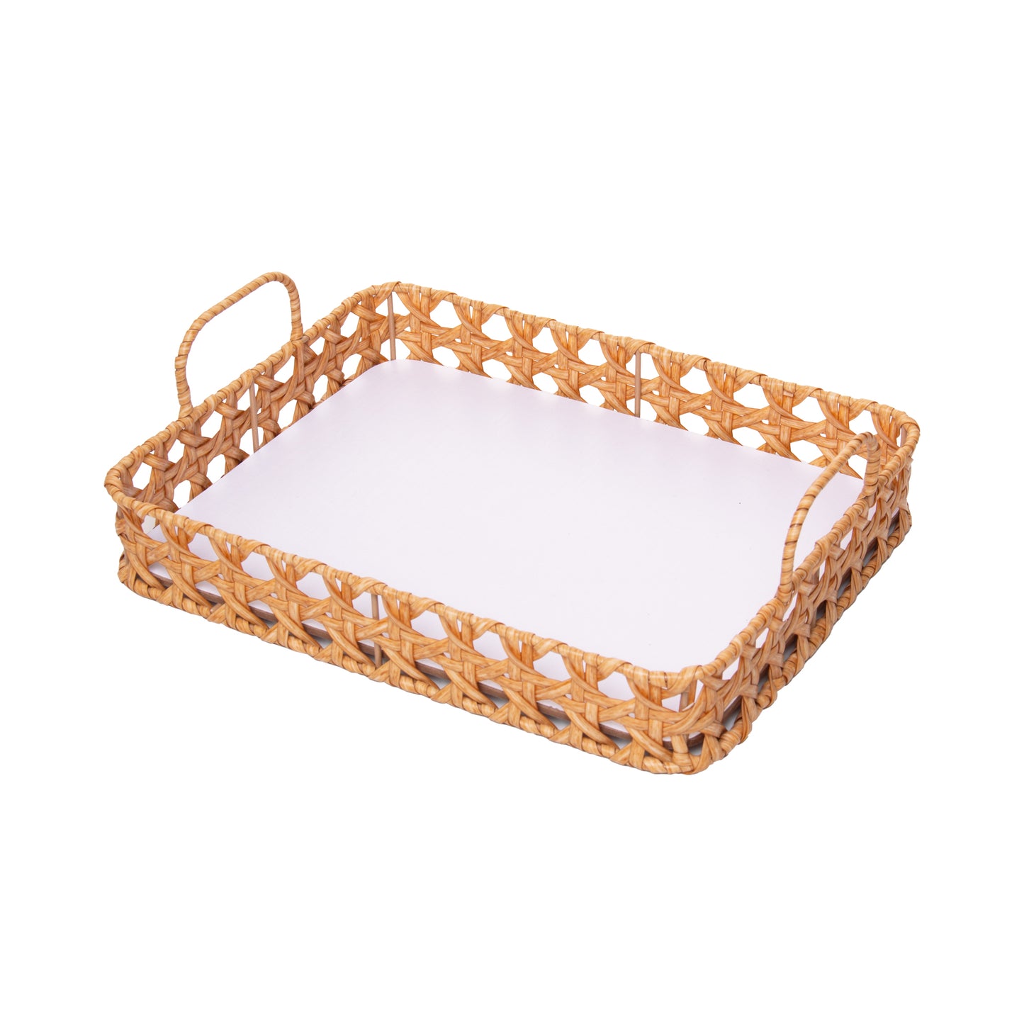 Bandeja Retangular Trançarte 24cm x 17cm x 5cm Plástico - Wolff
