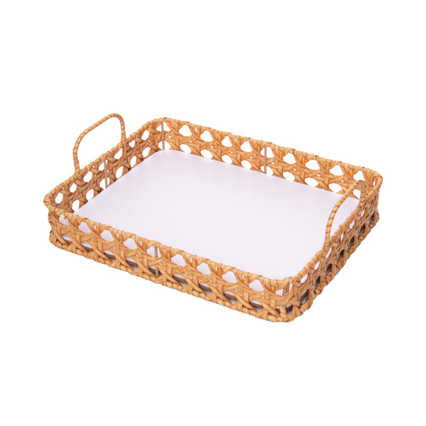 Bandeja Retangular Trançarte 24cm x 17cm x 5cm Plástico - Wolff