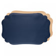 Lugar Americano Dupla Face Altessa 45cm x 30cm Bege e Azul Escuro PVC - Wolff