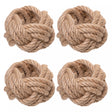 Conjunto 4 Anéis para Guardanapos Linoria Fibra Natural - Wolff