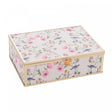 Porta-Jóias Blossom Garden 18cm x 14cm x 5,5cm Dourado Metal - Wolff