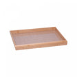 Bandeja Com Sisal Natural 30cm x 20cm Bambu - Wolff