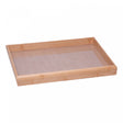 Bandeja Com Sisal Natural 45cm x 30cm 4,5cm Bambu - Wolff