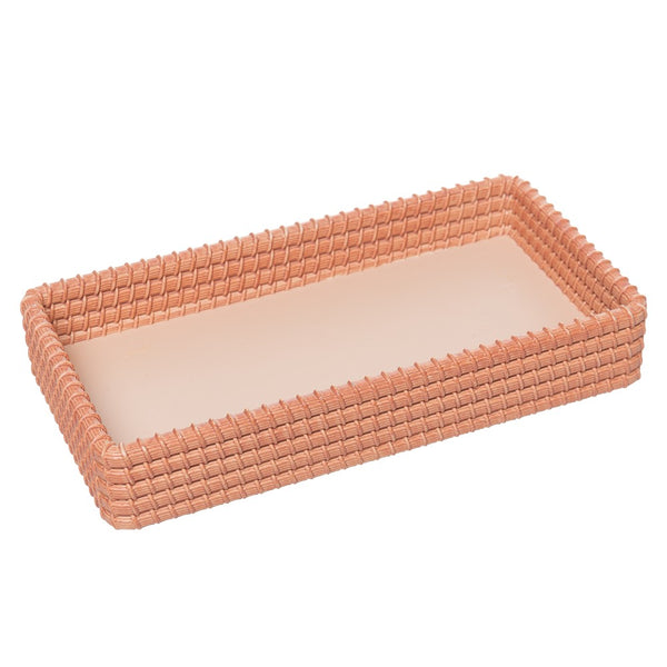 Bandeja Decorativa Maui 18cm x 9,5cm x 3cm Marrom Poliresina - Wolff