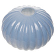 Vaso Esférico 8cm x 5,5cm Azul Leitoso Vidro - Wolff