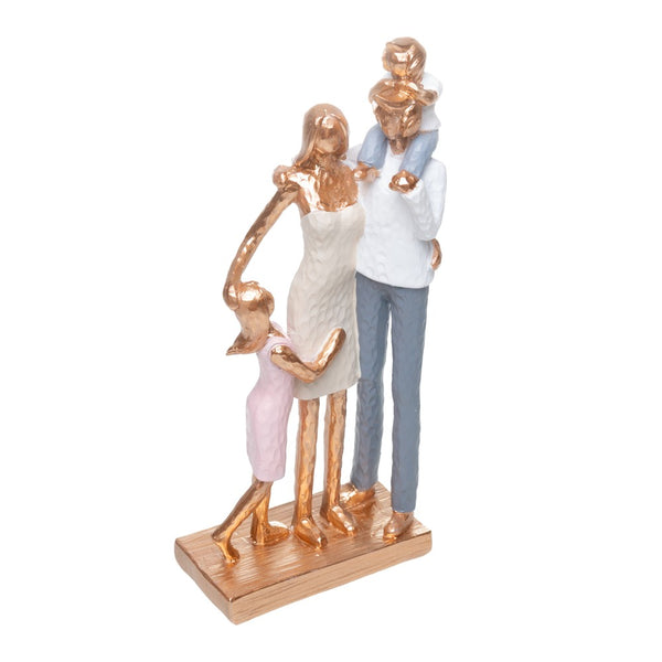 Figura Decorativa Nosso Lar 9,5cm x 6cm x 21,5cm Resina - Wolff