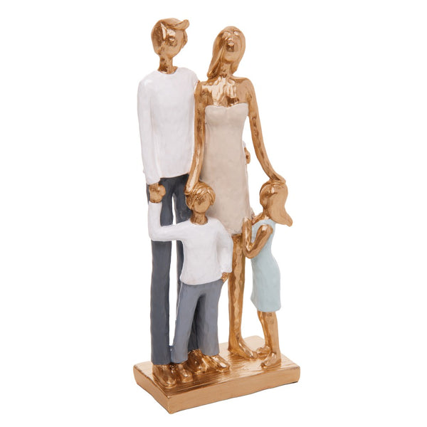 Figura Decorativa Nosso Lar 8,5cm x 4,5cm x 21cm Resina - Wolff