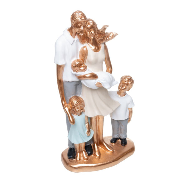 Figura Decorativa Nosso Lar 12,5cm x 7,5cm x 25,5cm Resina - Wolff