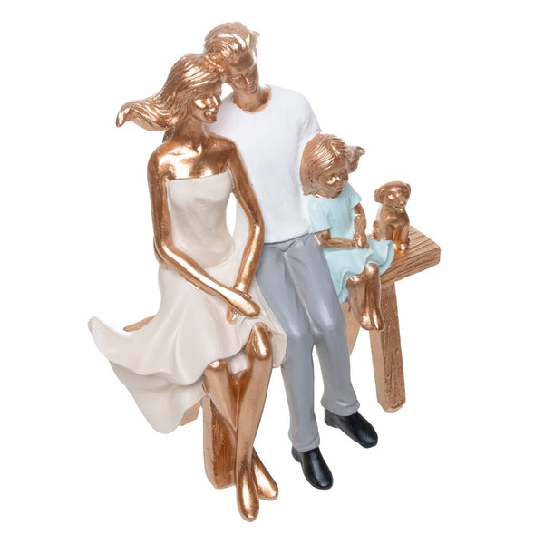 Figura Decorativa Nosso Lar 18cm x 9,5cm x 21cm Resina - Wolff