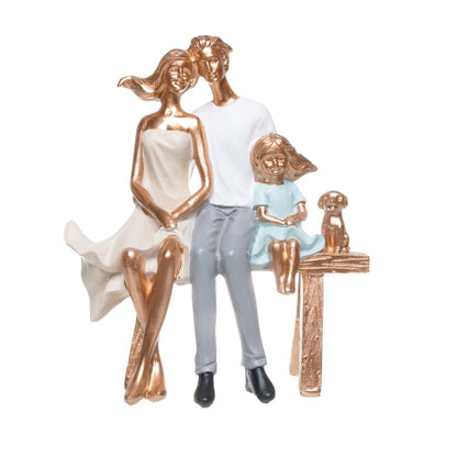 Figura Decorativa Nosso Lar 18cm x 9,5cm x 21cm Resina - Wolff