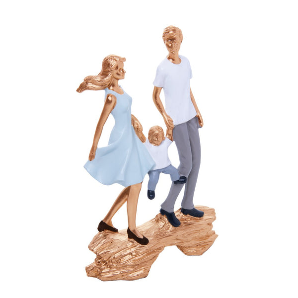 Figura Decorativa Nosso Lar 15,5cm x 6cm x 26cm Resina - Wolff